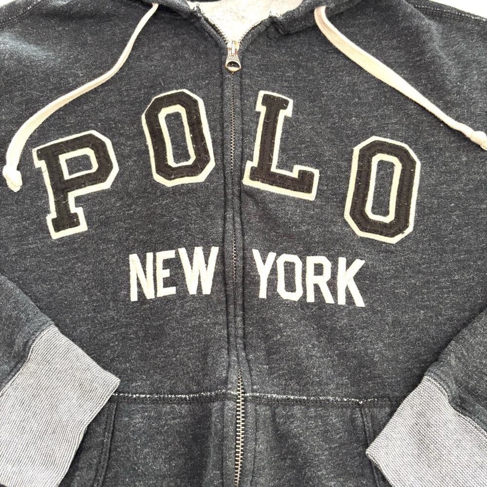 POLO Ralph Lauren Full Zip New York hoodie Sz M - Picture 2 of 14